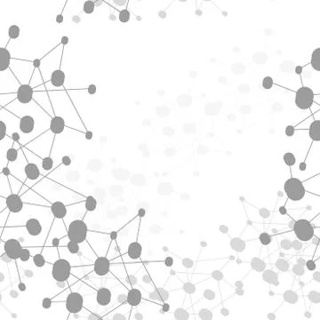 Molecule structure background, seamless pattern. Business template for webdesign 스톡 일러스트