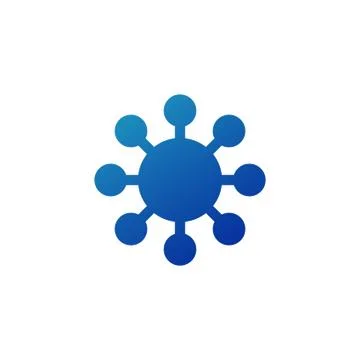Molecule structure circle logo design. Stock Vector illustration isolated on Stock Illustration
