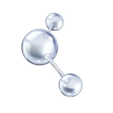 Molecule structure of collagen realistic vector illustration Stock Illustration