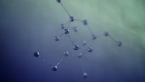 Molecule Structure Come Together Animation Loop Stock Footage 90224403