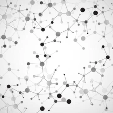 Molecule structure. DNA. Abstract background. Connection atoms 스톡 일러스트
