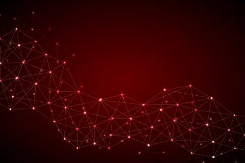 Molecule structure dna and neurons, connected lines with dots, genetic and Stock Photos