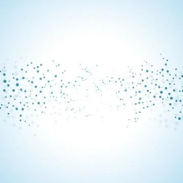 Molecule structure dna and neurons, connected lines with dots, genetic and Stock Photos
