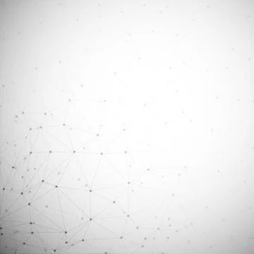 Molecule structure, gray background for communication, vector illustration Stock Illustration