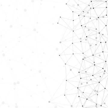 Molecule structure, gray background for communication, vector illustration イラスト素材