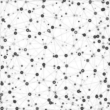 Molecule structure, gray background for communication, vector illustration Stock Illustration