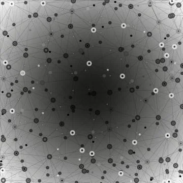 Molecule structure, gray background for communication, vector illustration 스톡 일러스트