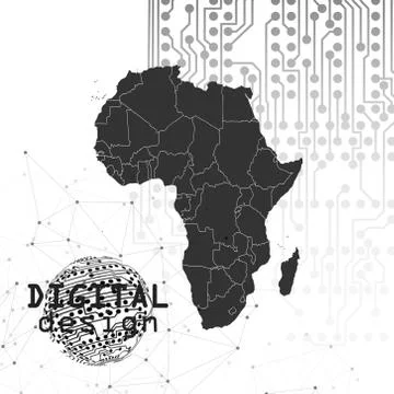 Molecule structure, gray background for communication, vector illustration Stock Illustration