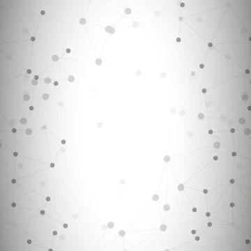 Molecule structure, gray background for communication, vector illustration イラスト素材