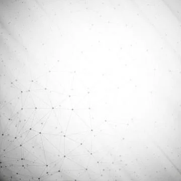 Molecule structure, gray background for communication, vector illustration Stock Illustration