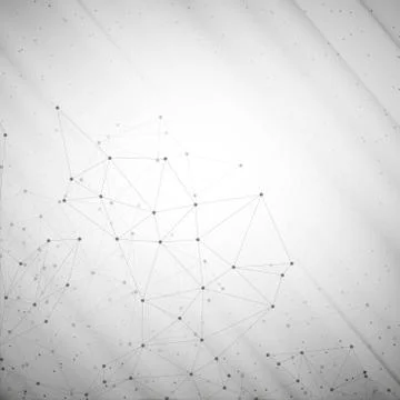 Molecule structure, gray background for communication, vector illustration イラスト素材