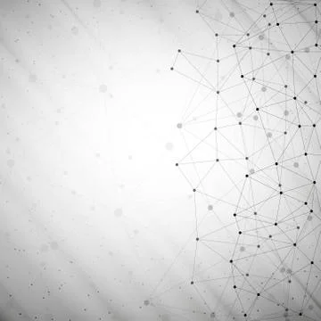 Molecule structure, gray background for communication, vector illustration 스톡 일러스트