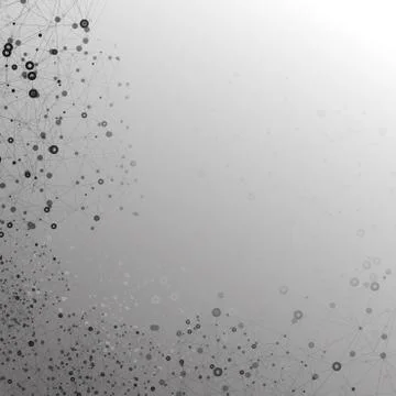 Molecule structure, gray background for communication, vector illustration 스톡 일러스트