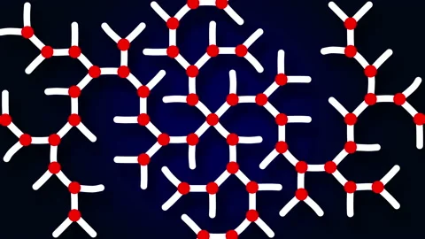 Molecule structure growing. Abstract background. Stock Footage 146289965