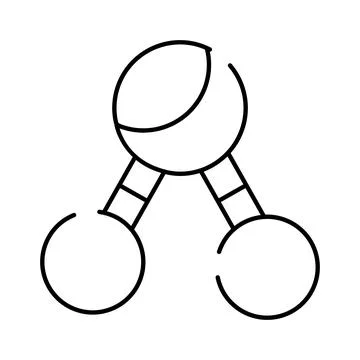 Molecule structure icon representing science study technology 스톡 일러스트