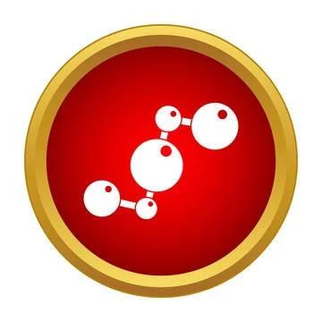 Molecule structure icon representing science and chemistry Illustrazione stock
