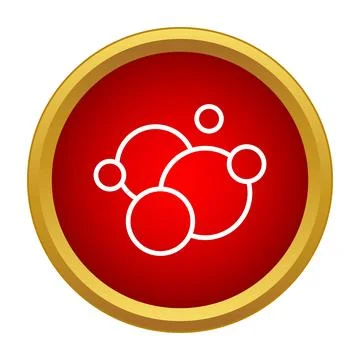 Molecule structure icon representing science and chemistry Stock Illustration