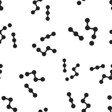 Molecule structure icon seamless pattern background. Business concept vector  Stock Illustration