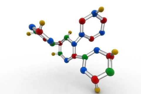 Molecule structure Free Stock Illustration