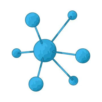 Molecule Structure illustration Stock Illustration