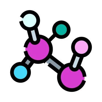 Molecule structure linking atoms for scientific research Stock Illustration