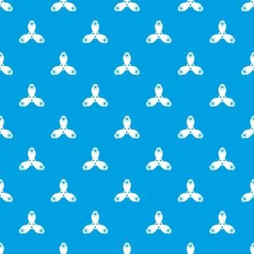 Molecule structure pattern seamless blue Illustrazione stock