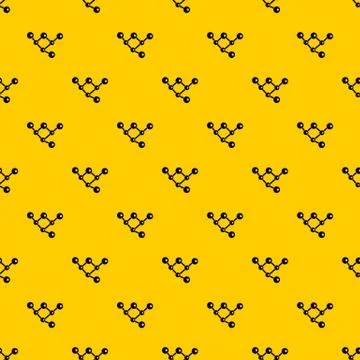 Molecule structure pattern vector Stock Illustration