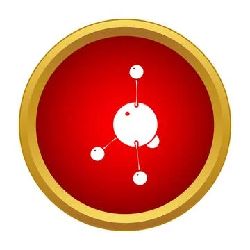 Molecule structure science chemistry research atom symbol Stock Illustration