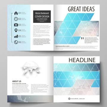 Molecule structure. Science, technology concept. Polygonal design. The vector Illustrazione stock