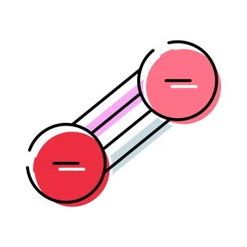 Molecule structure showing chemical bonding and connection Ilustración de archivo