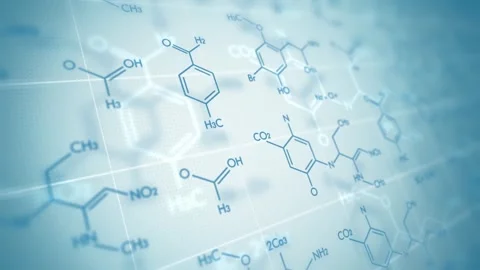 Molecule Structures in a loop video Stock Footage 241638024