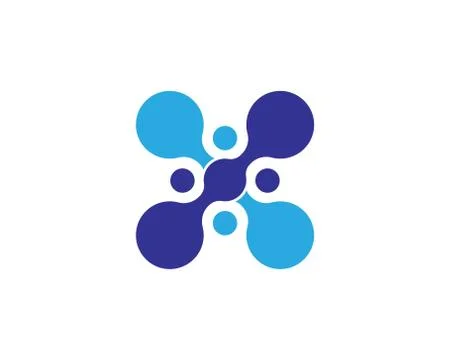 Molecule symbol logo template vector illustration design Stock Illustration