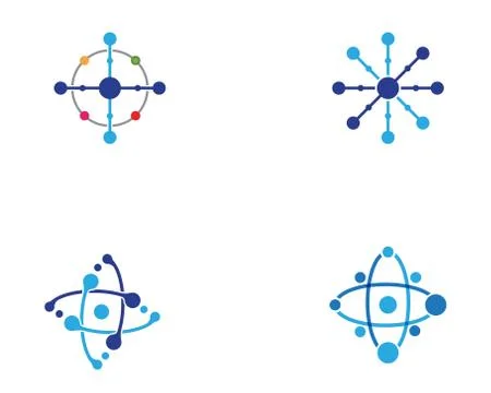 Molecule symbol logo template vector illustration design イラスト素材