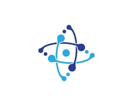 Molecule symbol logo template vector illustration design イラスト素材