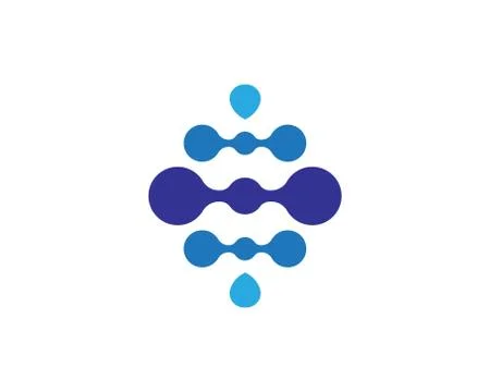 Molecule symbol logo template vector illustration design Stock Illustration