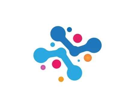 Molecule symbol logo template vector illustration design Stock Illustration