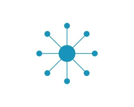 Molecule symbol logo template vector Stock Illustration