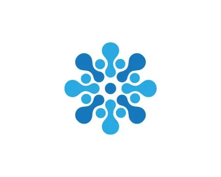 Molecule symbol logo template vector 스톡 일러스트