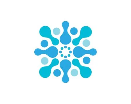 Molecule symbol logo template vector 스톡 일러스트