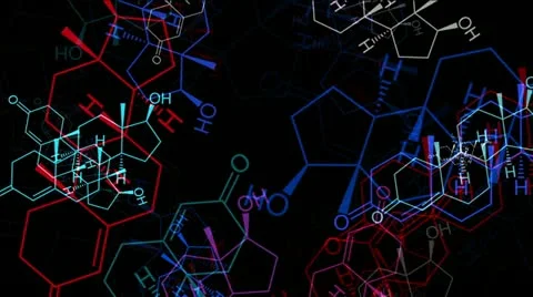 Molecule  - Taurine Stock Footage 22132405