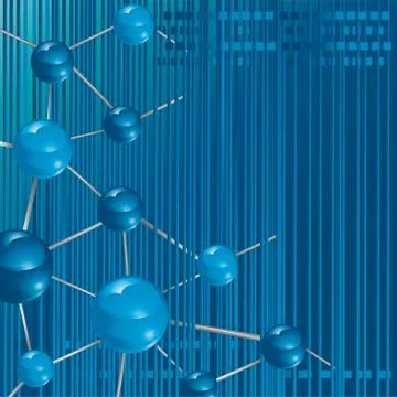 Molecule technology background, vector illustration Illustration