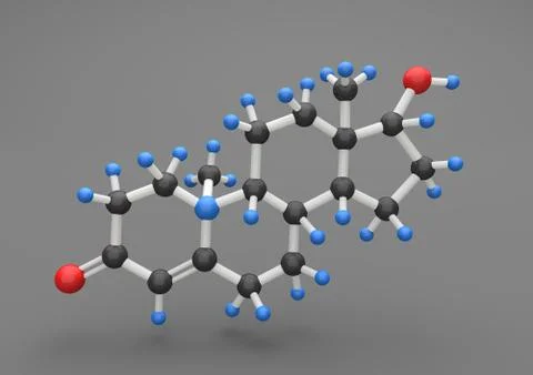 Molecule Testosterone Stock Illustration