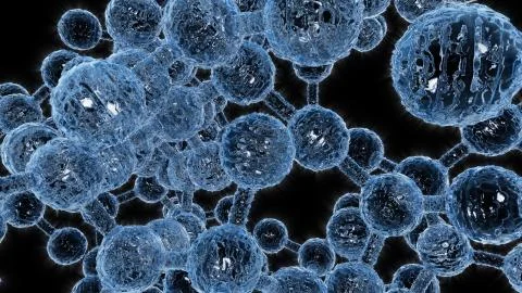 Molecule transparent 2 Stock Illustration