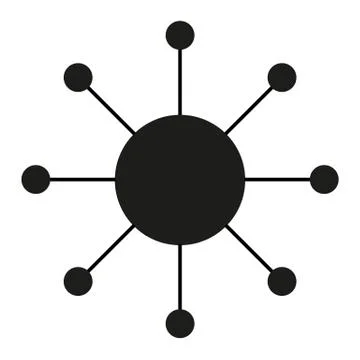 Molecule vector icon. circle of money icon. Element of banking icon for mobil Stock Illustration