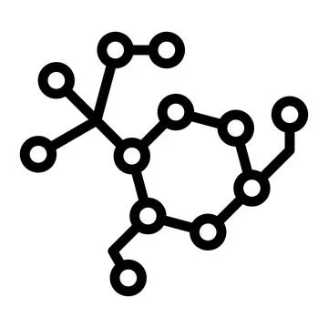 Molecule Vector Icon Design Illustration Stock Illustration