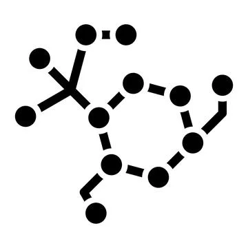 Molecule Vector Icon Design Illustration Illustrazione stock