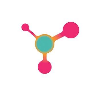 Molecule vector icon element concept design template Stock Illustration