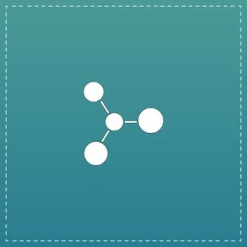 Molecule vector icon Stock Illustration