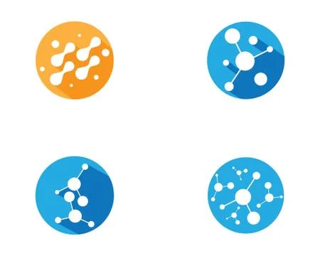 Molecule vector icon Stock Illustration