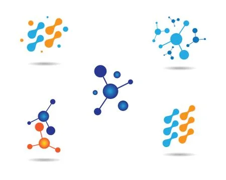 Molecule vector icon Stock Illustration